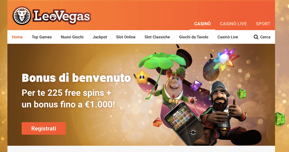 leovegas bonus benvenuto