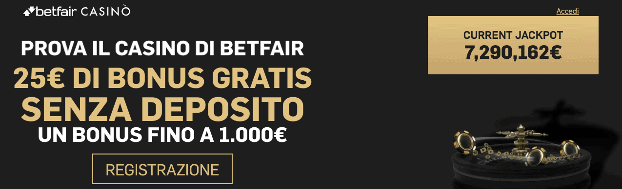 Betfair Casino welcome bonus