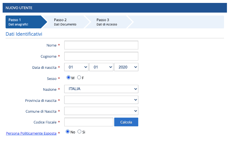 GoldBet Casino Registrazione