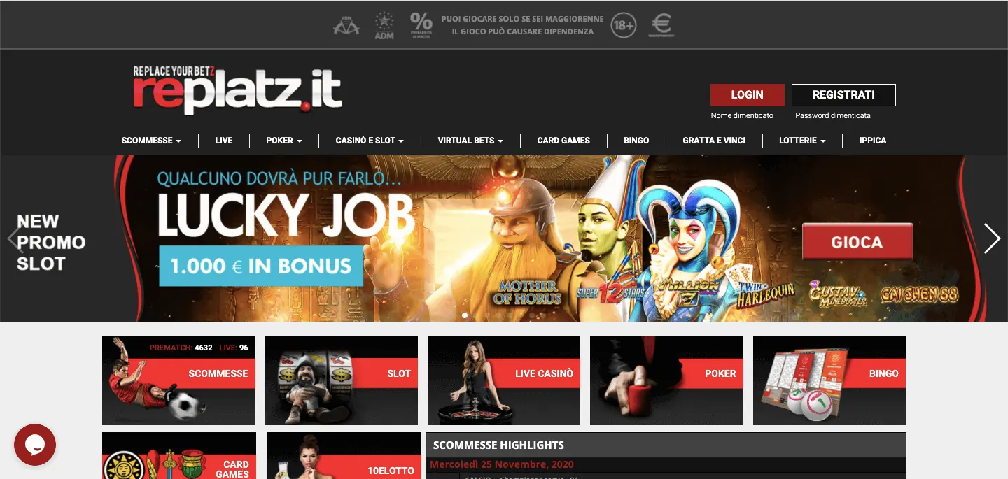 Replatz Homepage