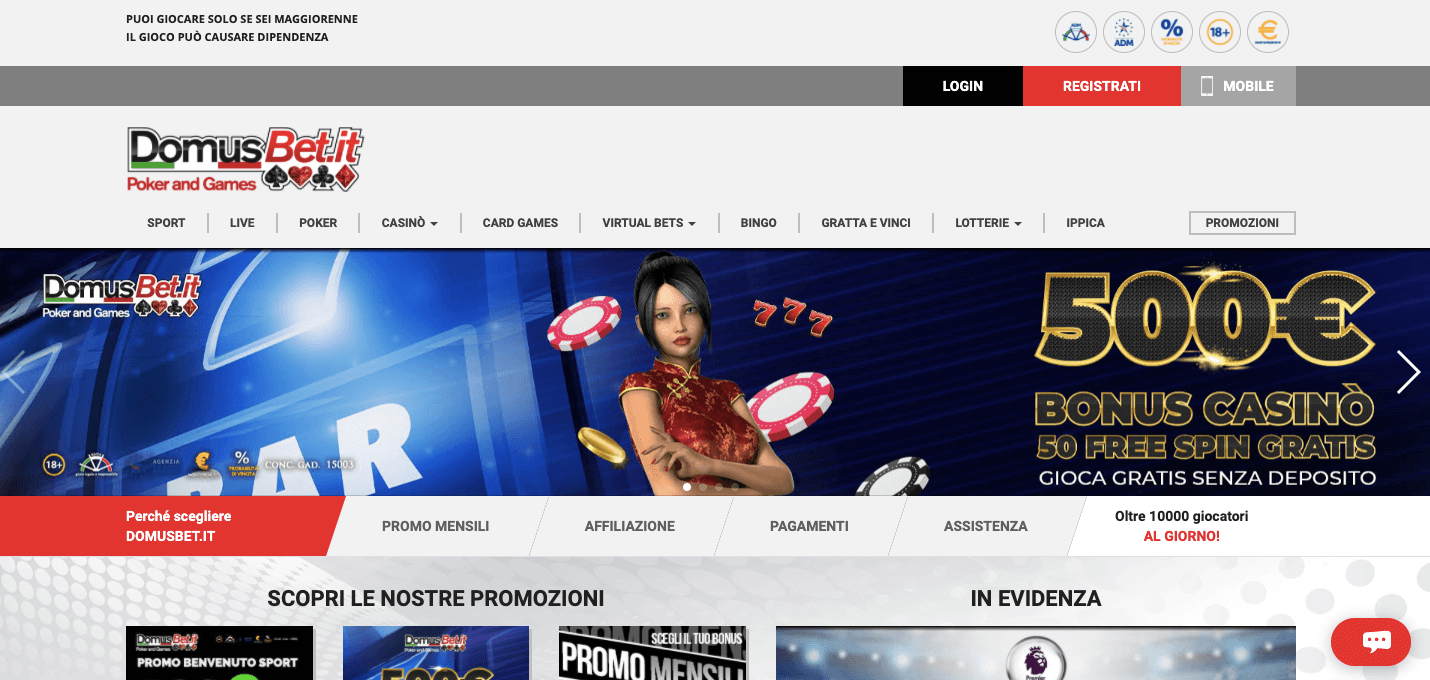 DomusBet Casino Homepage DomusBet Casino Homepage