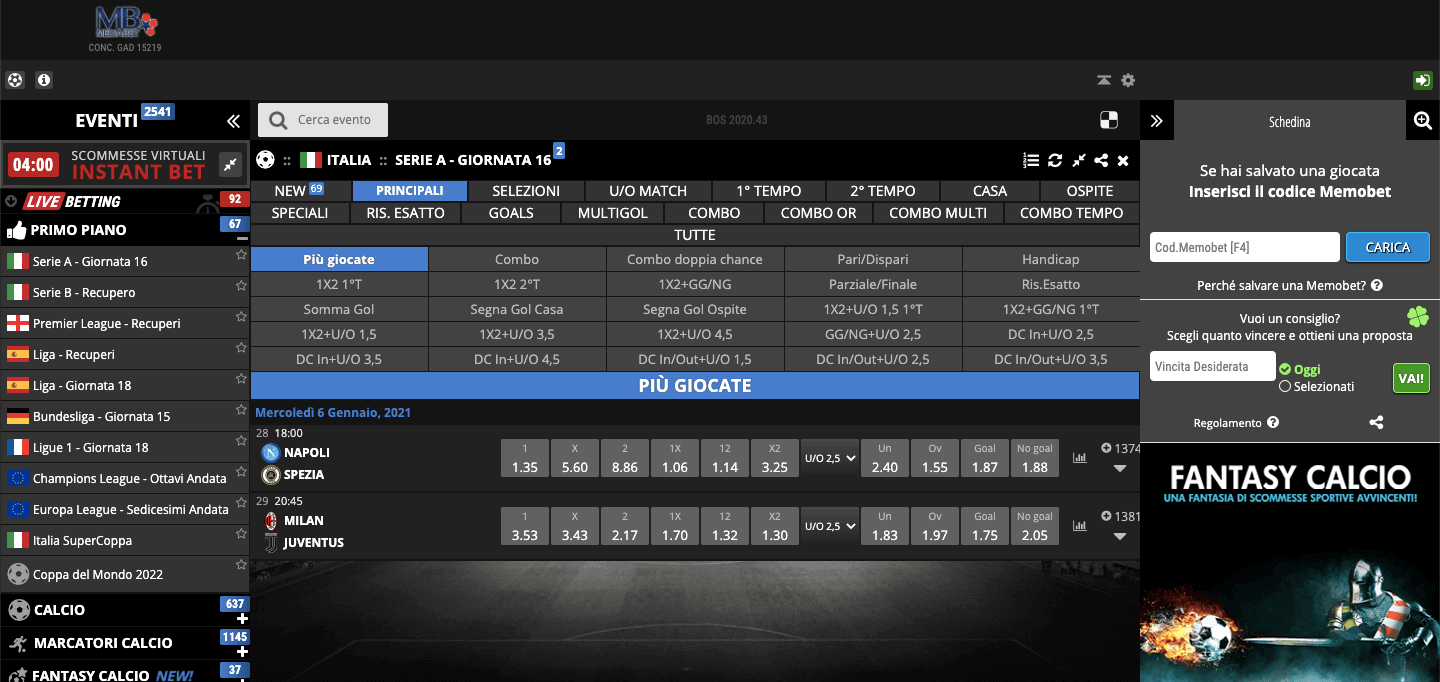 Mediabet Scommesse