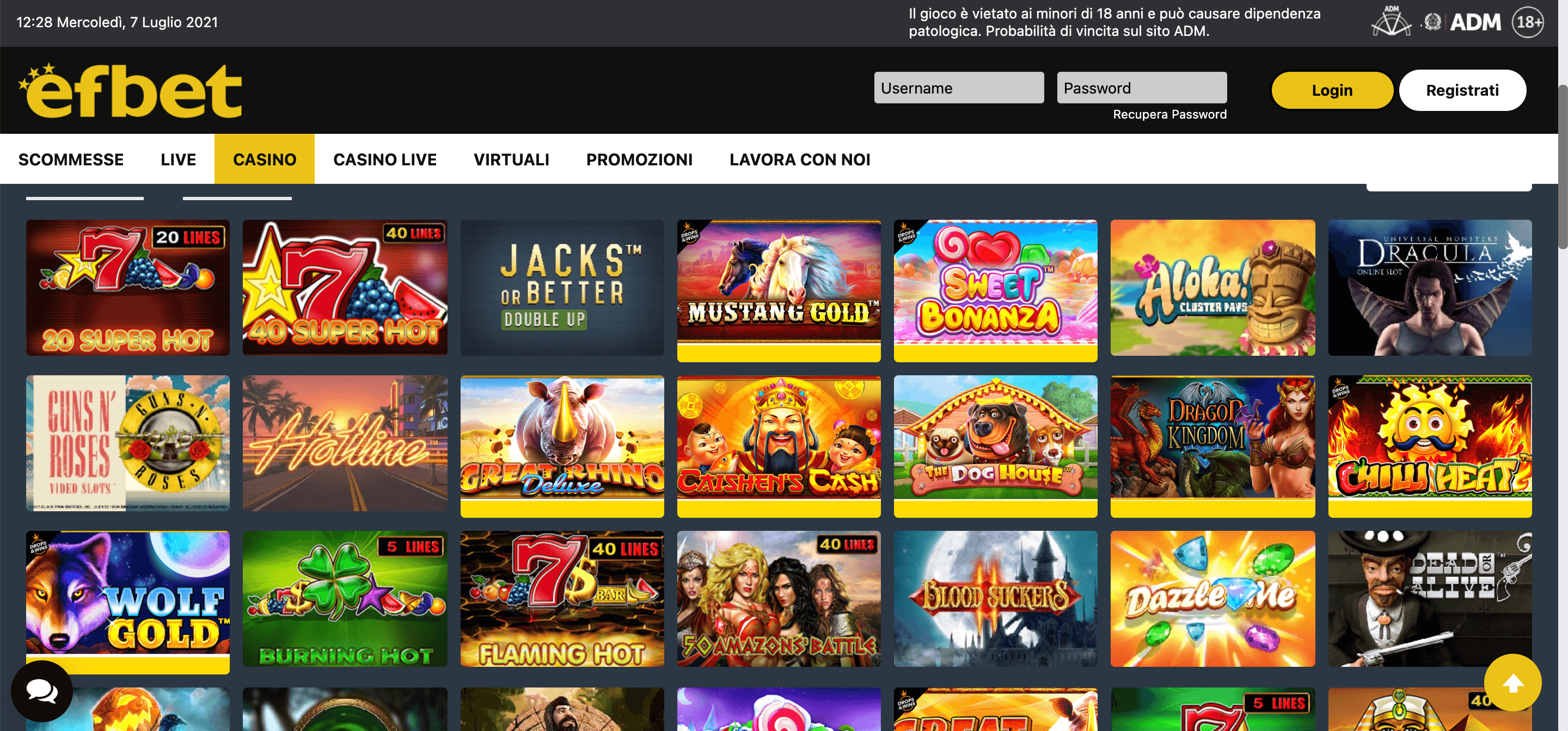 Efbet Casino Slot