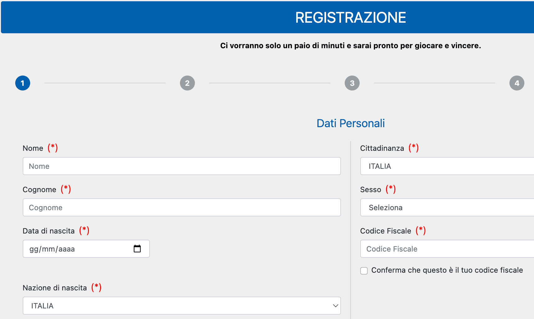 LoginBet Casino Registrazione