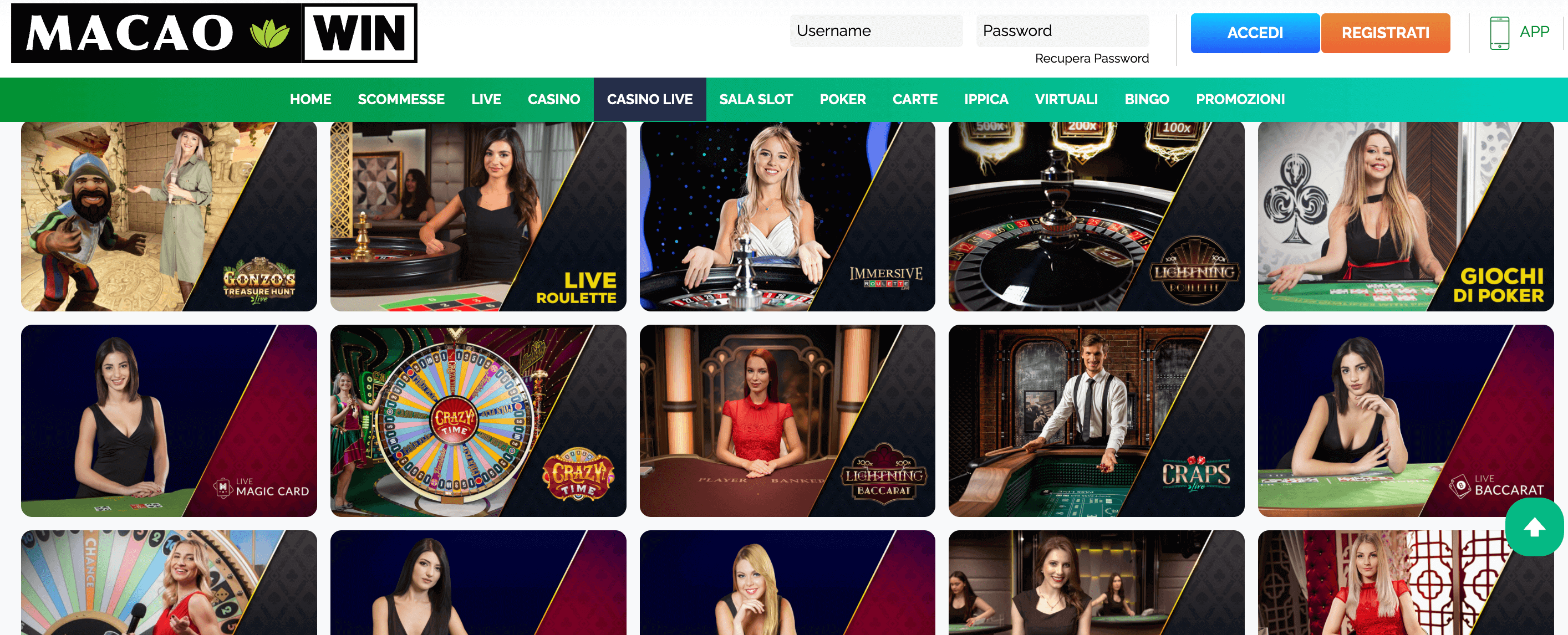 Macaowin Casino Slot Live