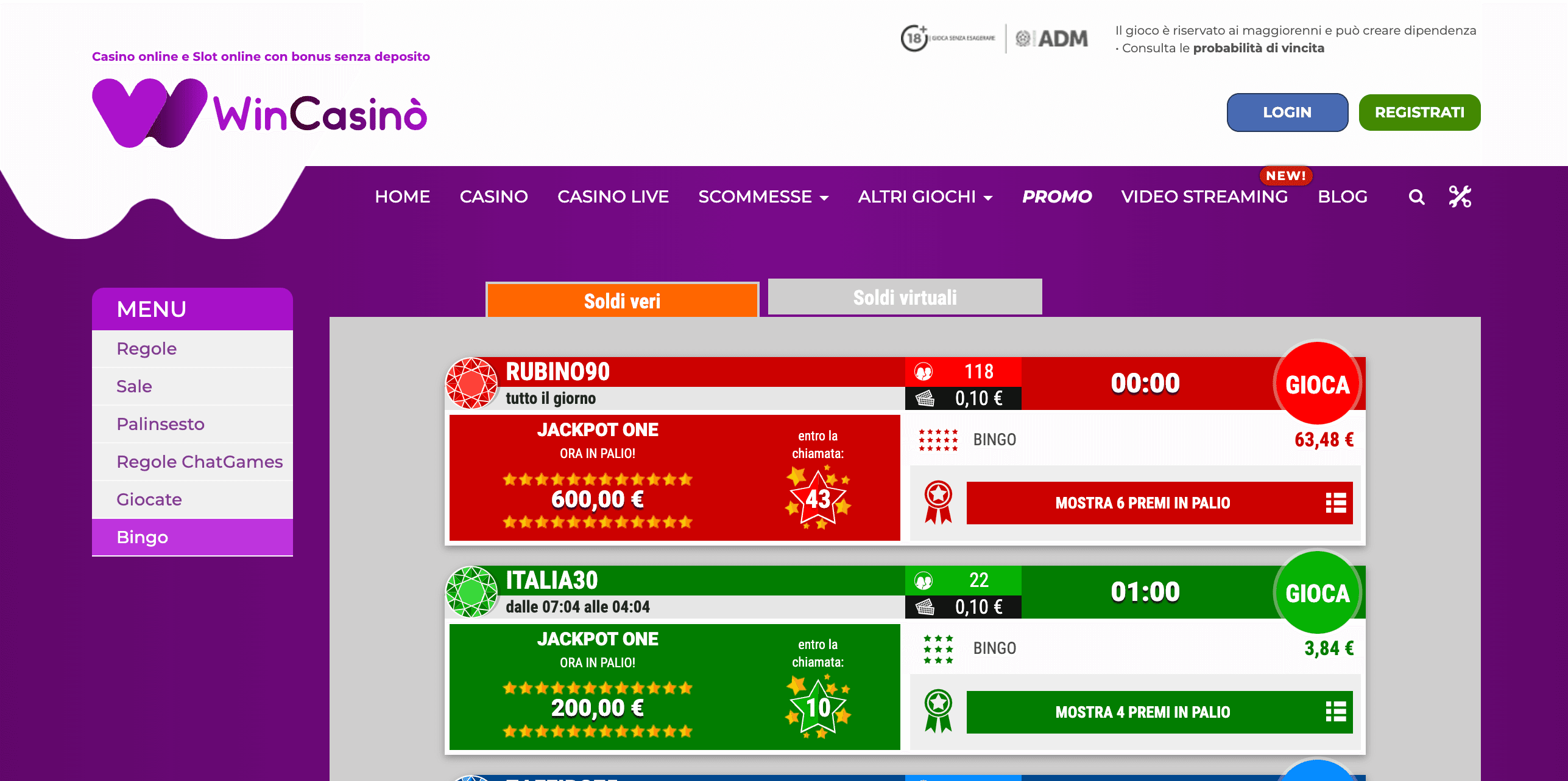 Win Casino Bingo