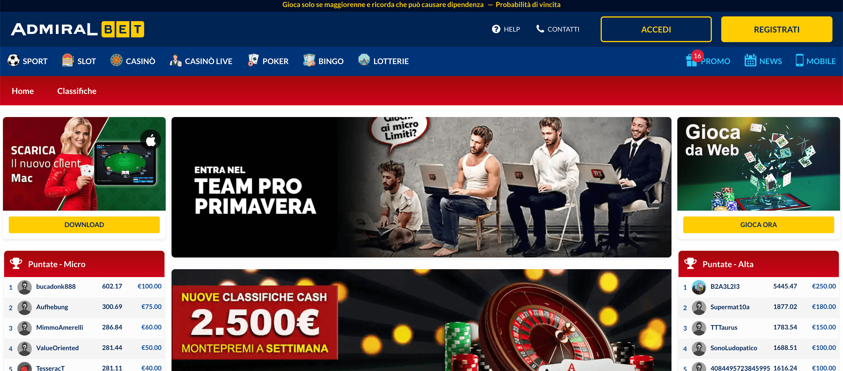 Admiralbet Casino Poker