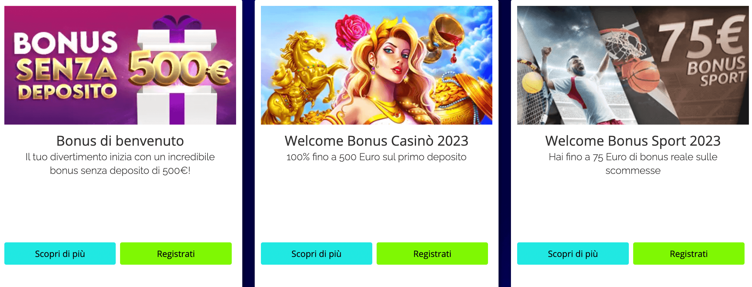 Queencasino Bonus Benvenuto