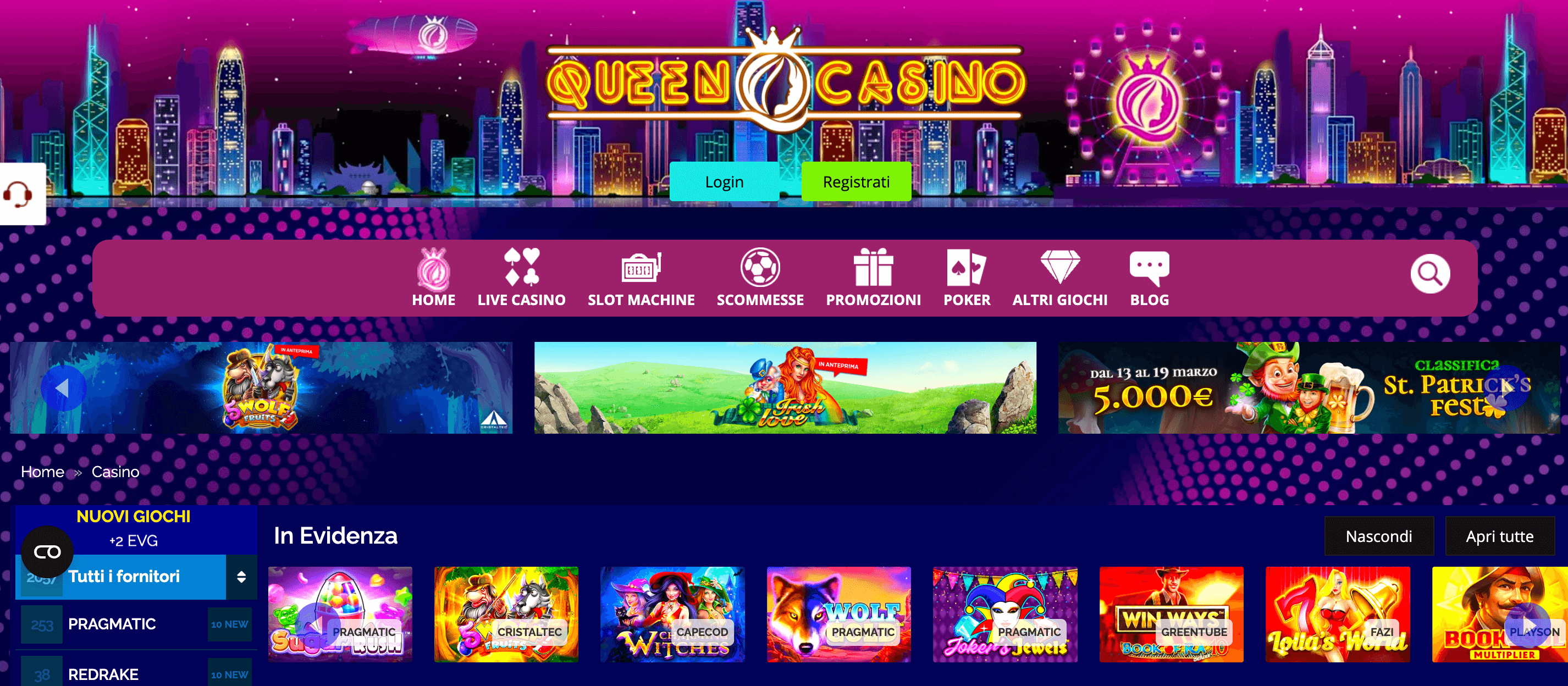 Queencasino Home
