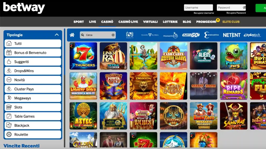 Betway Casino Slot