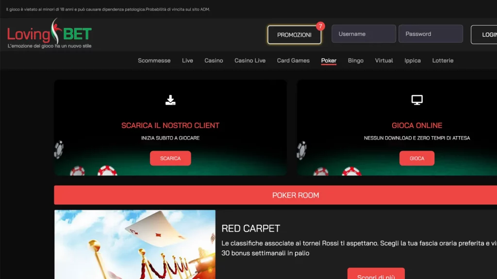 Lovingbet Casino Poker