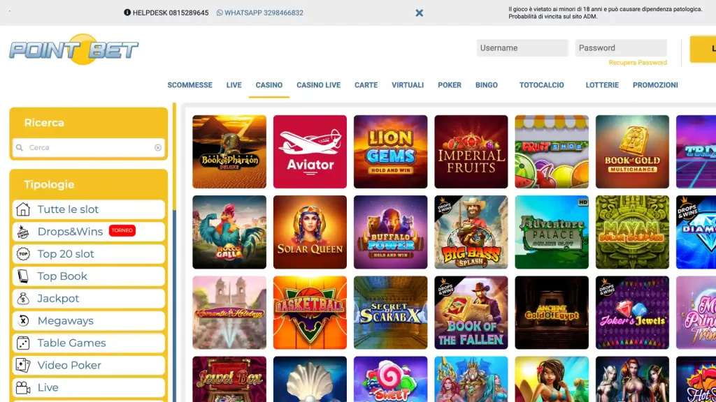 Pointbet Casino Slot