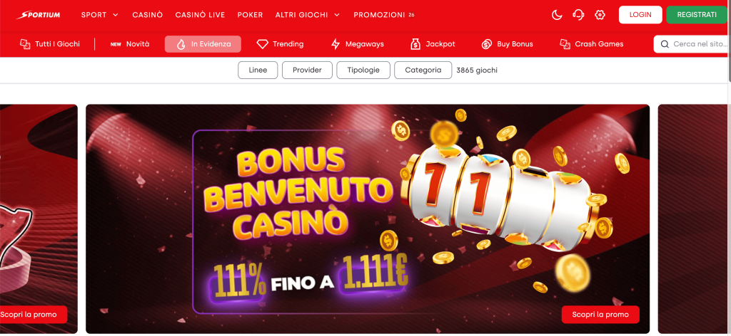 Sportium Casino Home