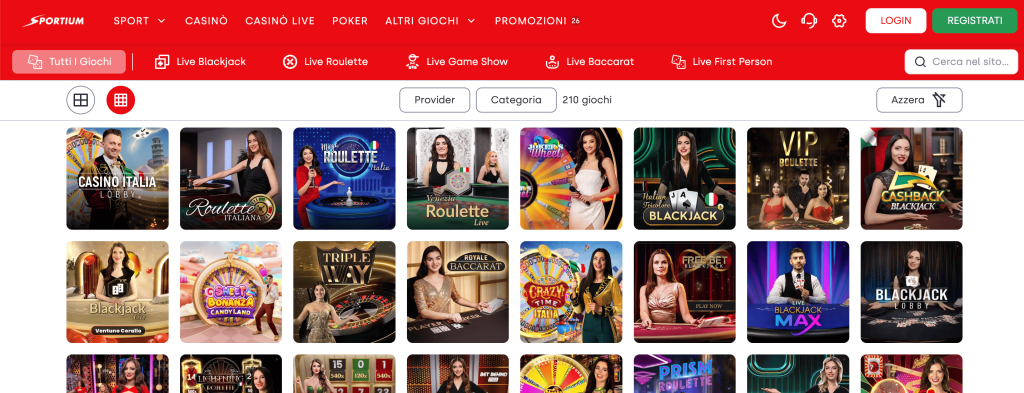 Sportium Casino Slot Live